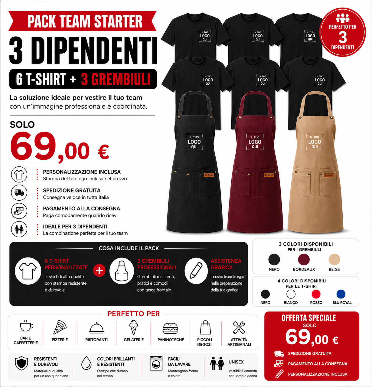 PACK TEAM STARTER – 3 DIPENDENTI