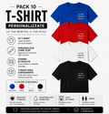 Pack 10 Magliette Personalizzate